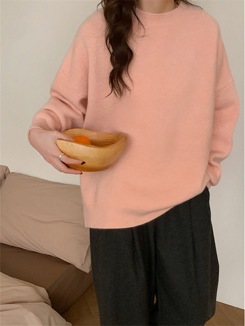 Street-Wave Women's Oversized Knit Sweater Soft Cozy Fabric For Everyday Casual Fit And Comfort