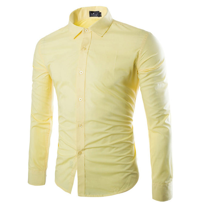 Streetwave Mens Elegant Long Sleeve Dress Shirt For Daily And Formal Wear With Smart Comfort