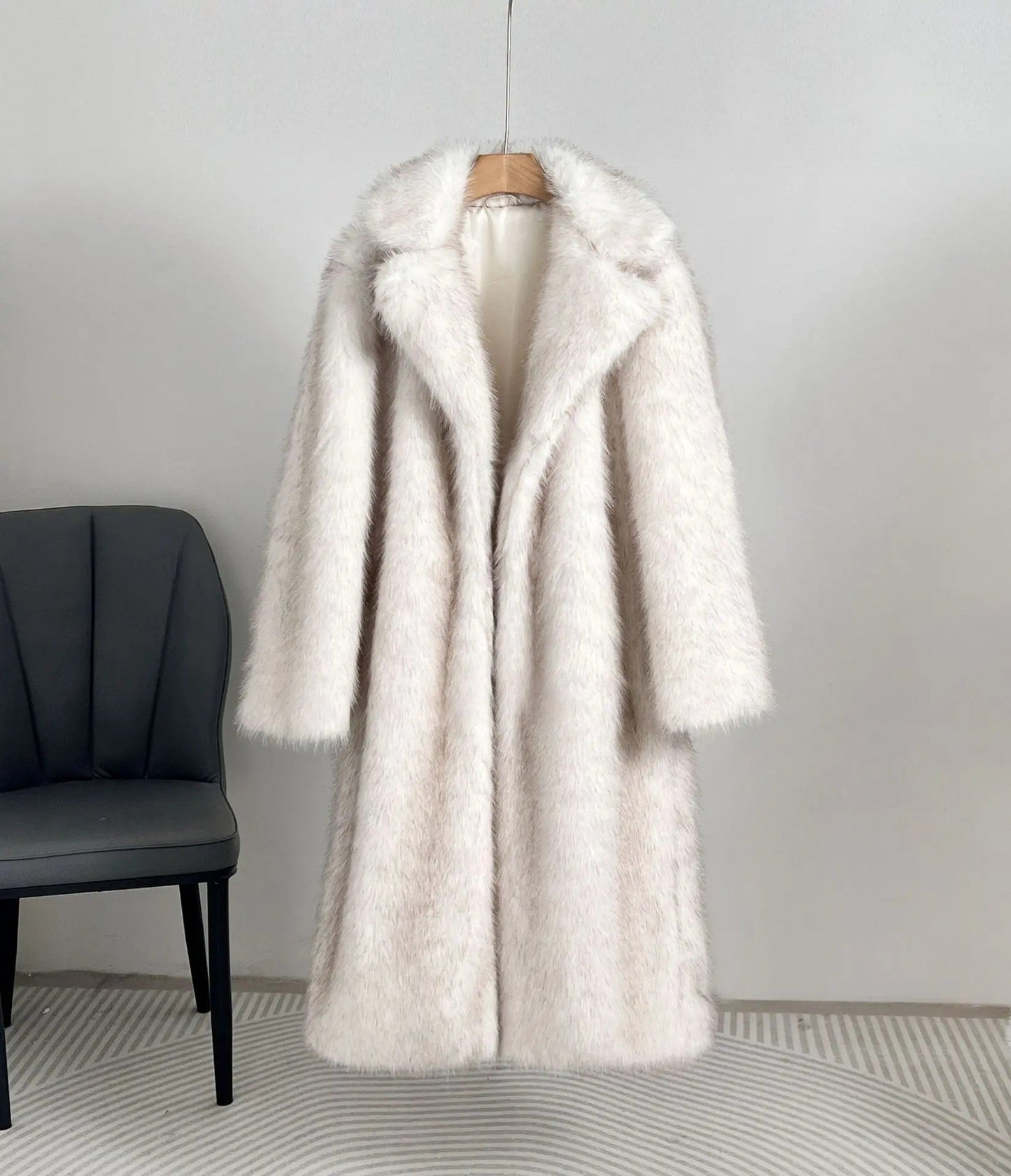 Street Wave Luxury Faux Fur Coat For Women Oversized Cozy Warmth Chic Streetwear