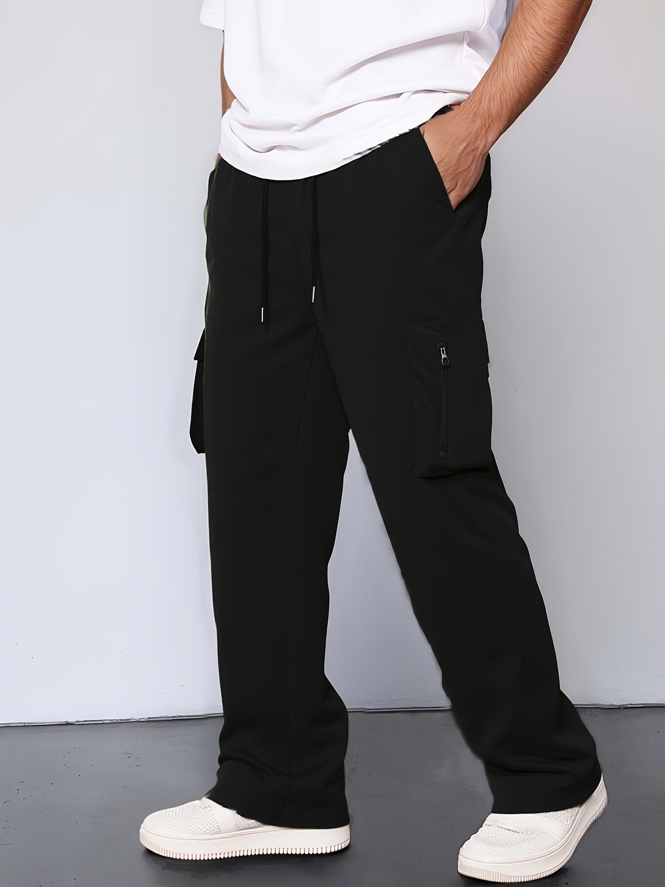 Streetwave Mens Cargo Pants With Functional Pockets And Adjustable Waistband For Active Men