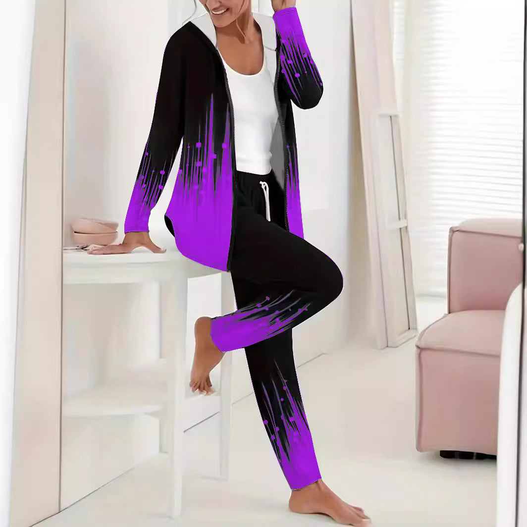Womens Sporty Leisure Tracksuit Streetwave With Gradient Details All Day Comfort