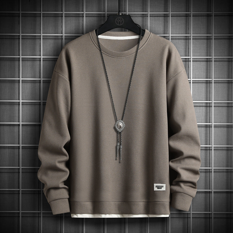 Mens Structured Sweatshirt Streetwave Breathable Soft Fabric Modern Cut For Everyday Wear