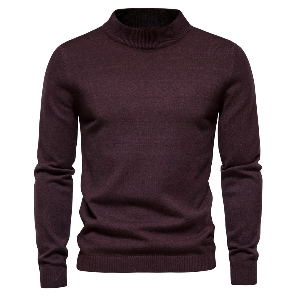 Street Wave Mens Elegant Wool Turtleneck Sweater For Cold Weather Comfort Premium Warmth