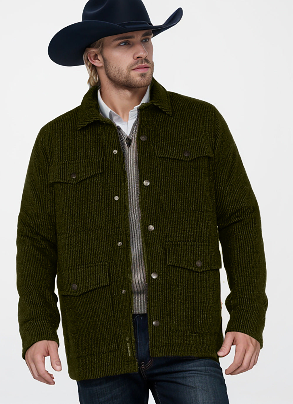Street Wave Men's Cotton Jacket With Durable Comfort And Practical Pockets For Everyday Outdoor Style
