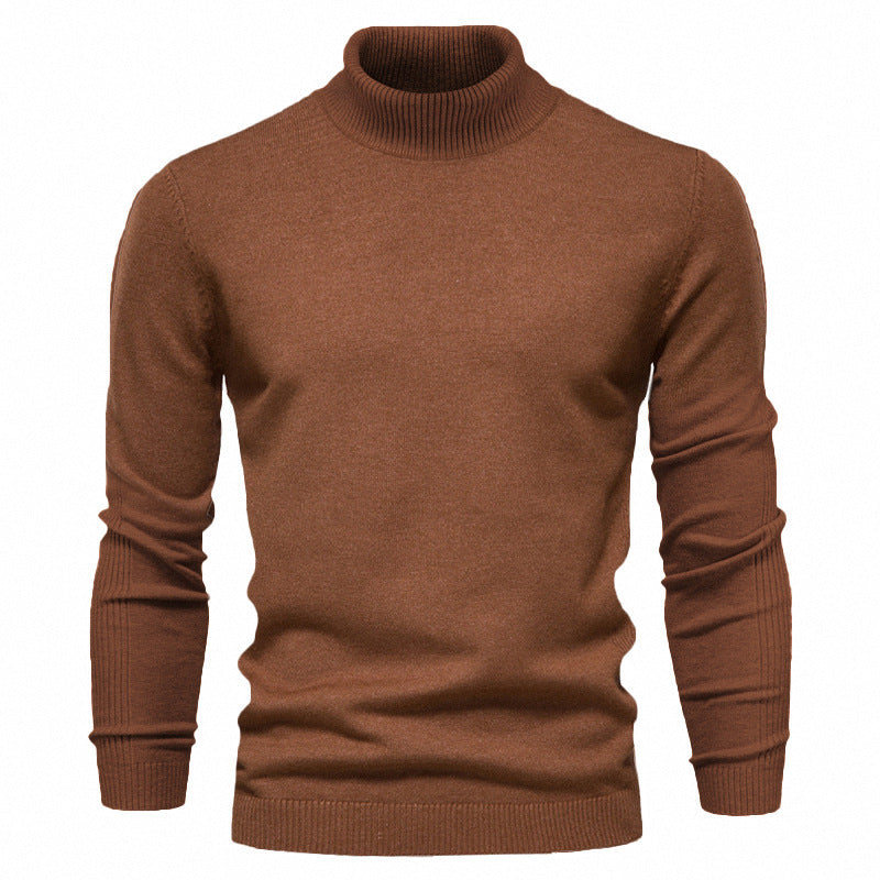 Street-Wave Merino Wool Roll Neck Sweater For Men Elegant Soft Warmth Premium Quality Knit