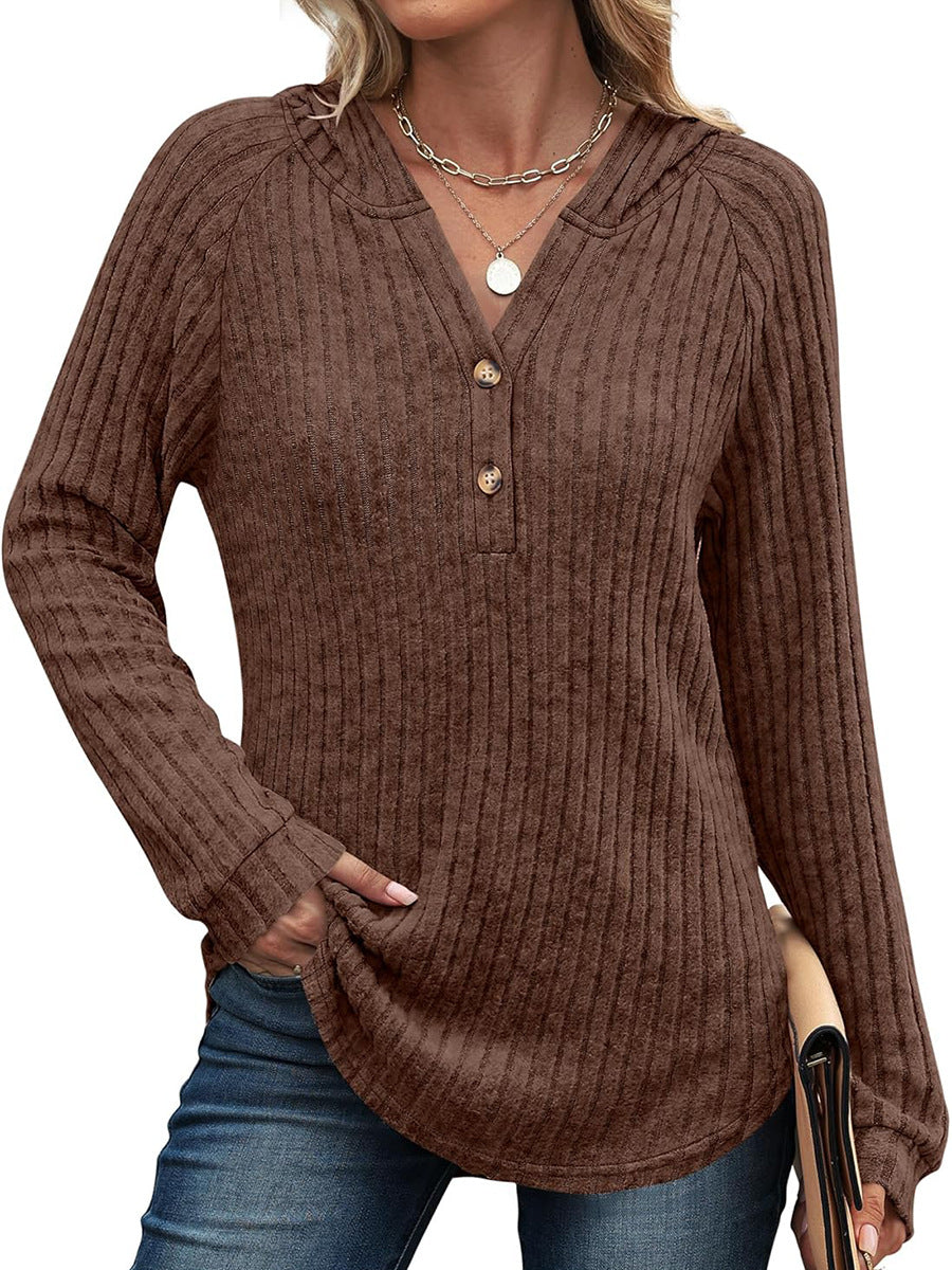 Street-Wave Women's Sporty Ribbed Long Sleeve Shirt For Active Days Everyday Comfort Breathable Fabric