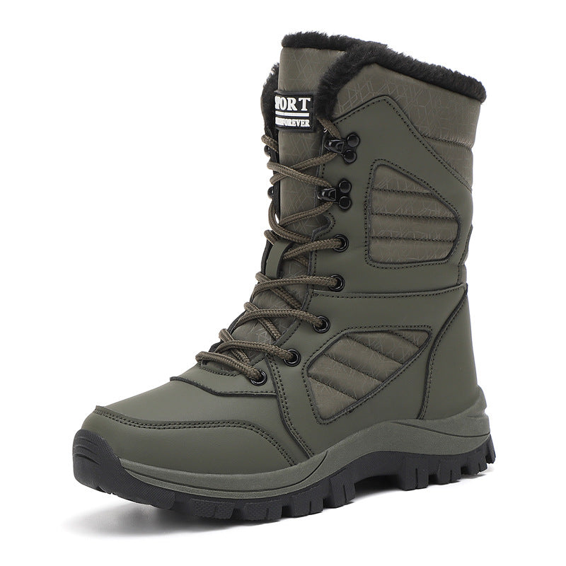Street-wave Made-To-Measure Women's Winter Boots With Warm Fur Lining And Rugged Sole