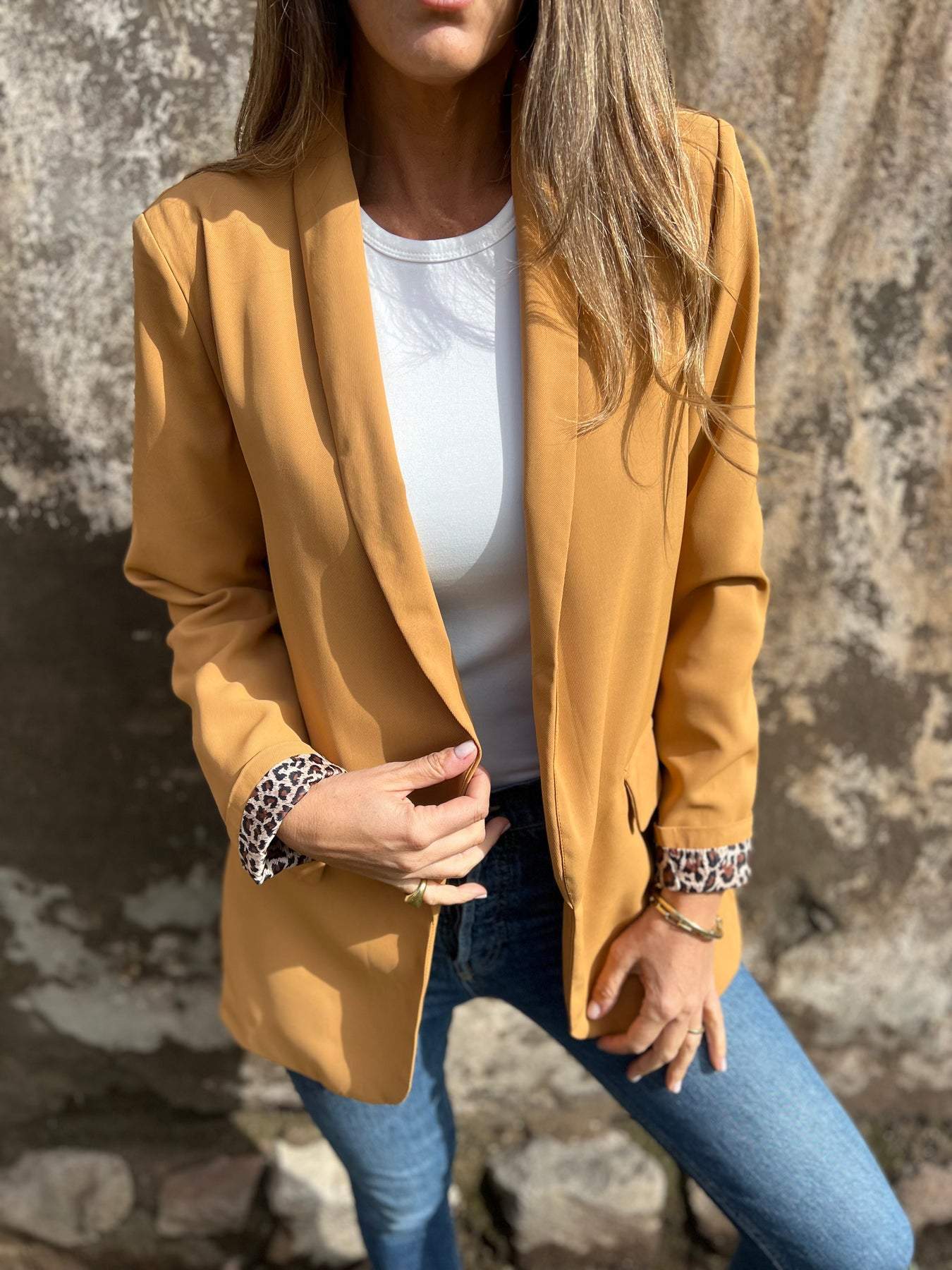 Street-Wave Leopard Print Lined Blazer for Women Bold Office Ready and Premium Style