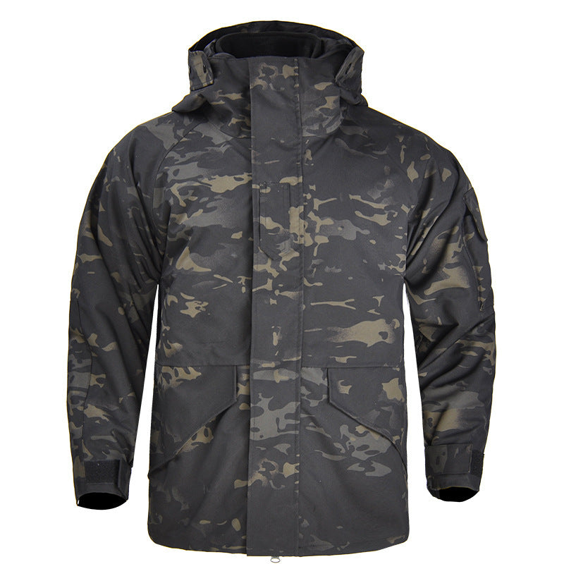 Camouflage Weatherproof Jacket For Men Street-wave Outdoor Gear Water-Repellent And Durable