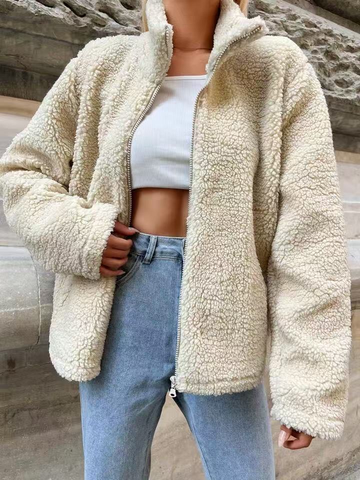 Street-wave Womens Cozy Fleece Jacket Ultra Warm Soft Comfort For Cold Weather Everyday Wear