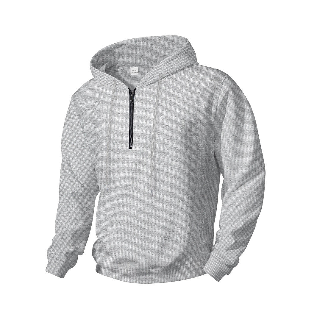Street-Wave Men's Sport Hoodie With Functional Zip Breathable Training Gear For Active Men