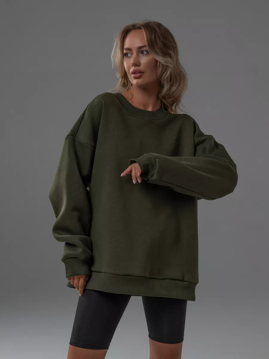 Street-Wave Women's Oversized Comfort Sweatshirt Soft Breathable Cozy Fit for Casual and Active Days
