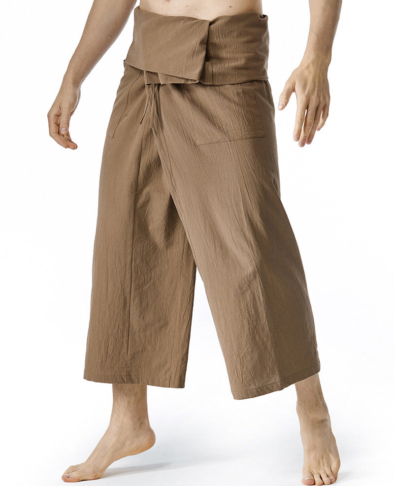 Streetwave Mens Casual Pleated Trousers With Side Pockets For Everyday Comfort Wear