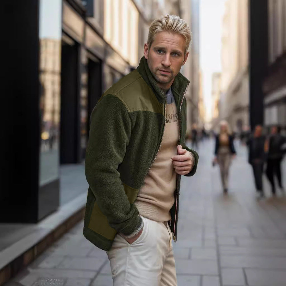 Mens Fleece Jacket Cozy Comfort Streetwave Elegant Design For Everyday Style And Premium Warmth