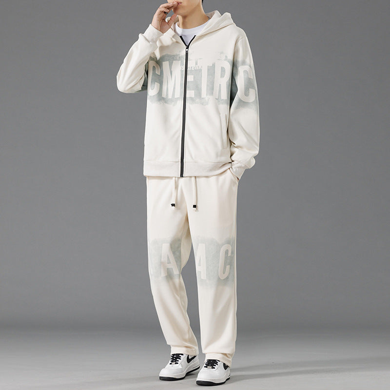 Men's Tracksuit Street-Wave Innovative Design With Practical Pockets Breathable Fabric For Active Men