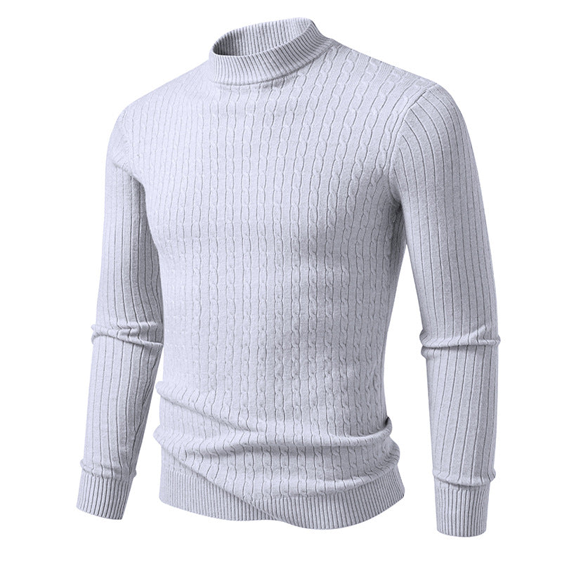 Mens Cable Knit Turtleneck Sweater Streetwave Warm Cozy Premium Quality Classic Fit For Men