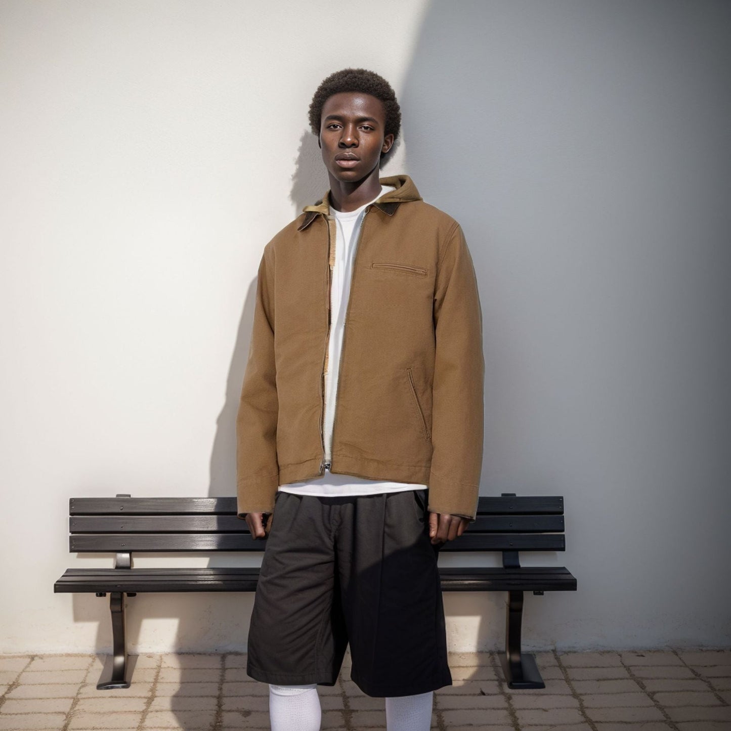 Men's Casual Transitional Jacket With Practical Pockets Street-Wave Versatile Everyday Style