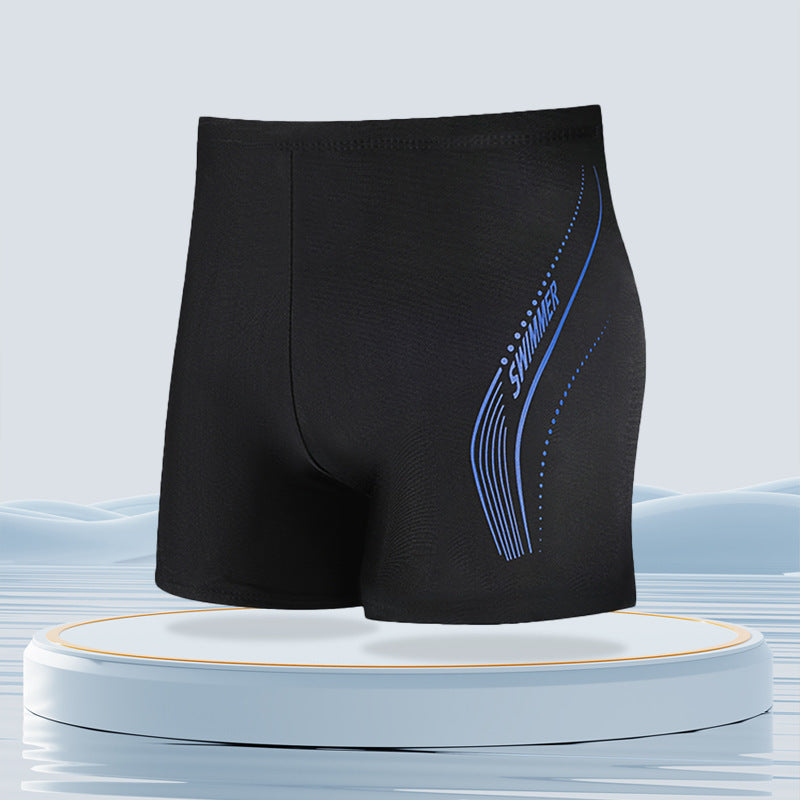 Streetwave Quick Dry Boxer Swim Trunks For Men Black Blue For Active Swimmers 2XL 3XL 4XL