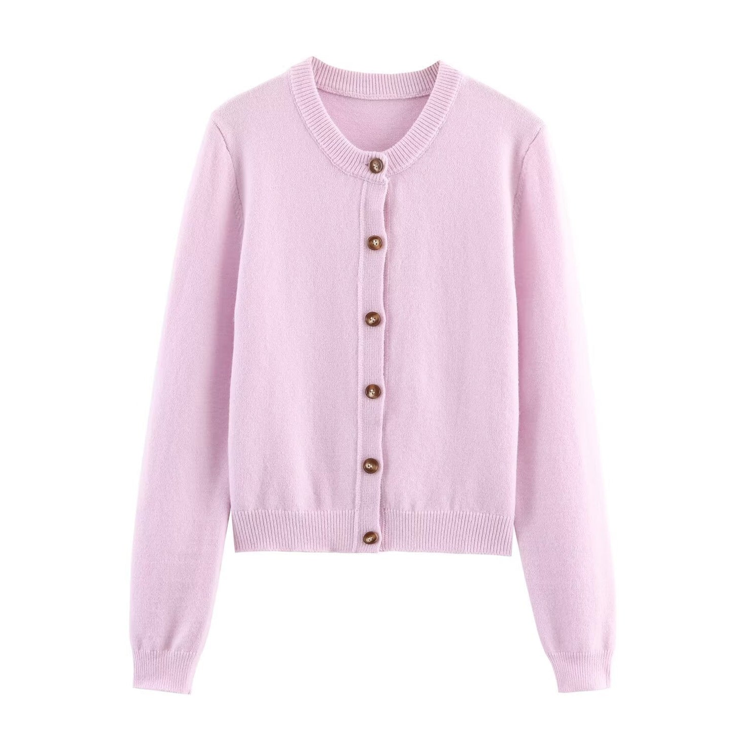 Street-wave Womens Cardigan With Elegant Button Details For Cozy Breathable Warmth