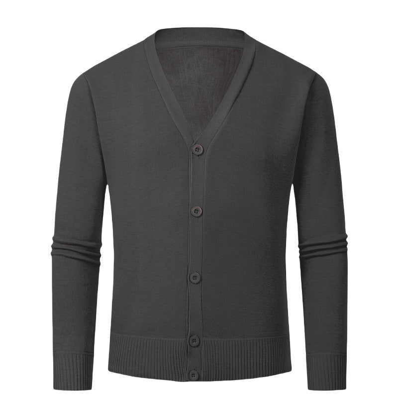 Street Wave Mens V Neck Cardigan Knit Sweater Buttonless Design For Men Timeless Modern Elegance
