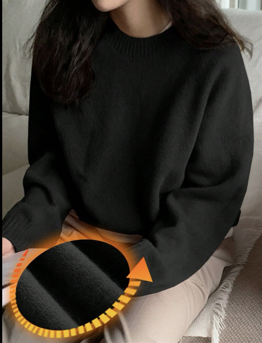 Street Wave Womens Cozy Roundneck Pullover In Soft Breathable Knit Fabric For Everyday Comfort