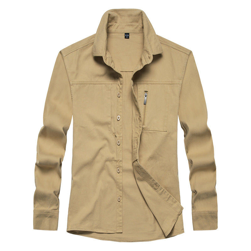 Streetwave Men's Long Sleeve Shirt With Practical Pockets For Modern Fit For Everyday Casual Comfort