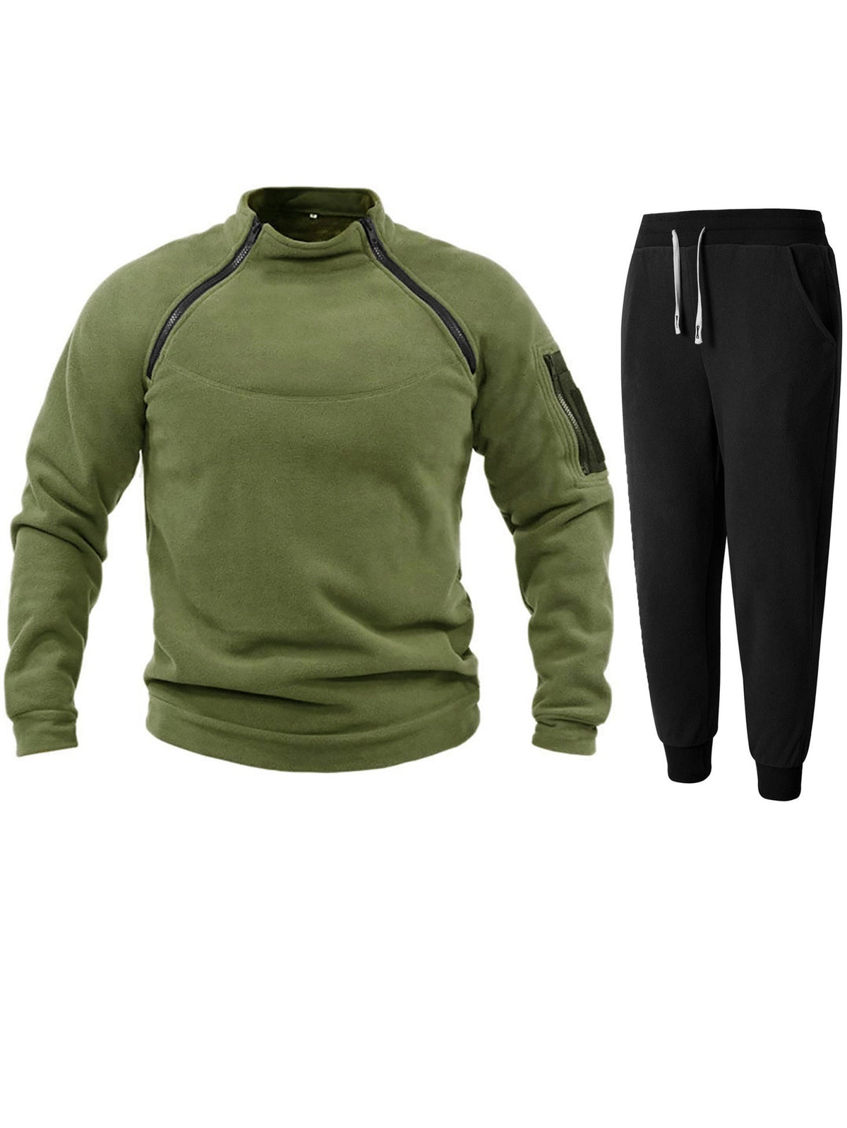 Streetwave Mens Functional Pullover And Jogger Set For Active Athletes Comfort And Performance