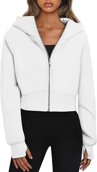Street-Wave Women Cropped Hoodie Jacket With Full Zip For Casual Everyday Comfort And Chic Fit