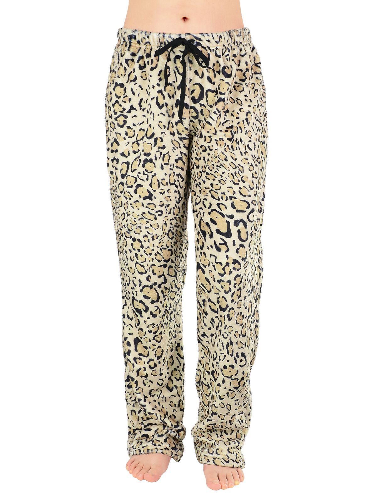 Street-wave Women Leopard Print Lounge Pants Relaxed Fit Soft Breathable Comfort