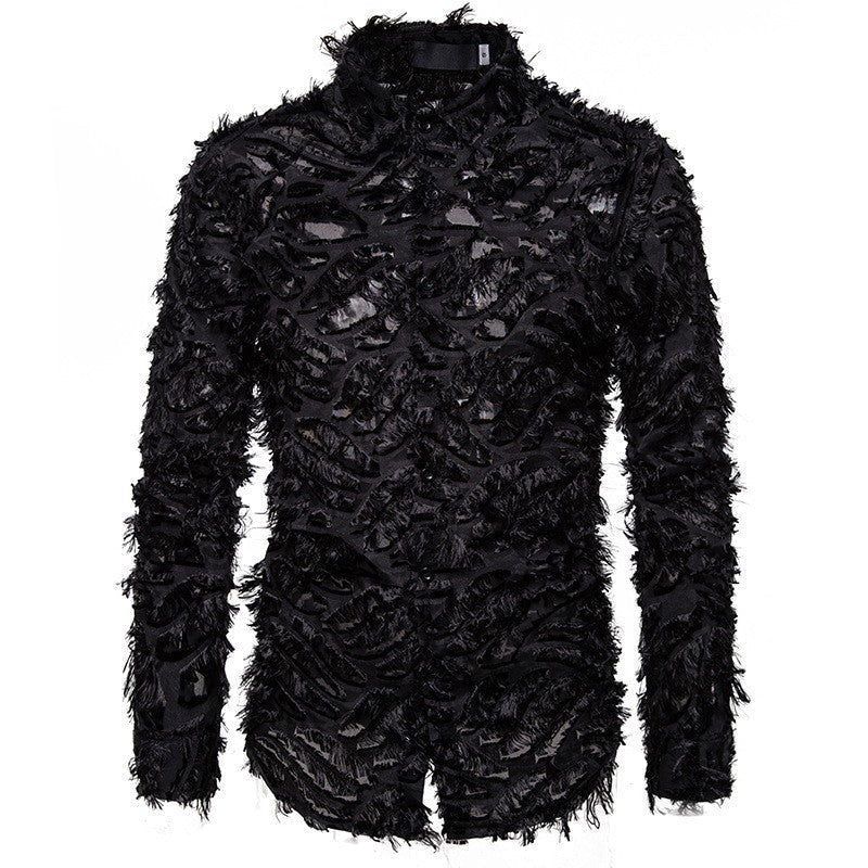 Street-wave Mens Fashion Shirt With Textured Structured Design For Style Conscious Men Premium Comfort