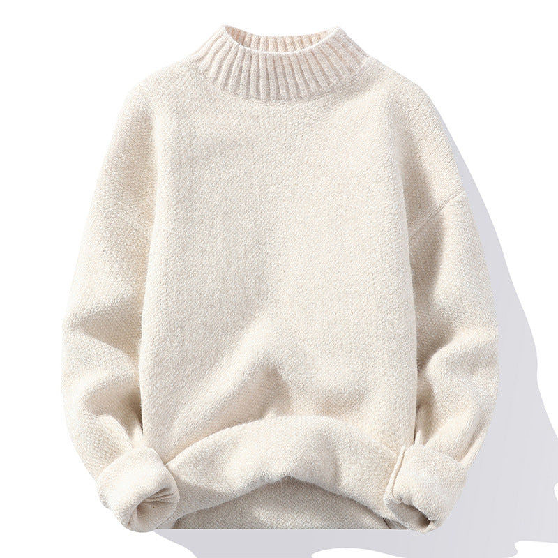 Street-wave Women's High-Neck Ribbed Knit Pullover - Cozy Soft Feel, Premium Comfort, Casual Chic