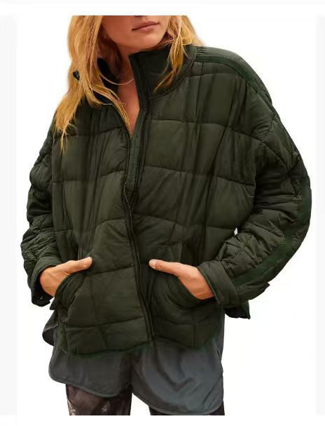 Streetwave Women Lightweight Puffer Jacket With High Collar And Practical Pockets