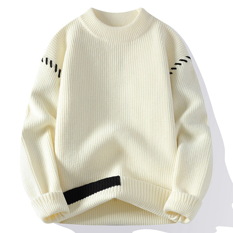 Street Wave Women's Chunky Knit Sweater With Innovative Design And Decorative Details