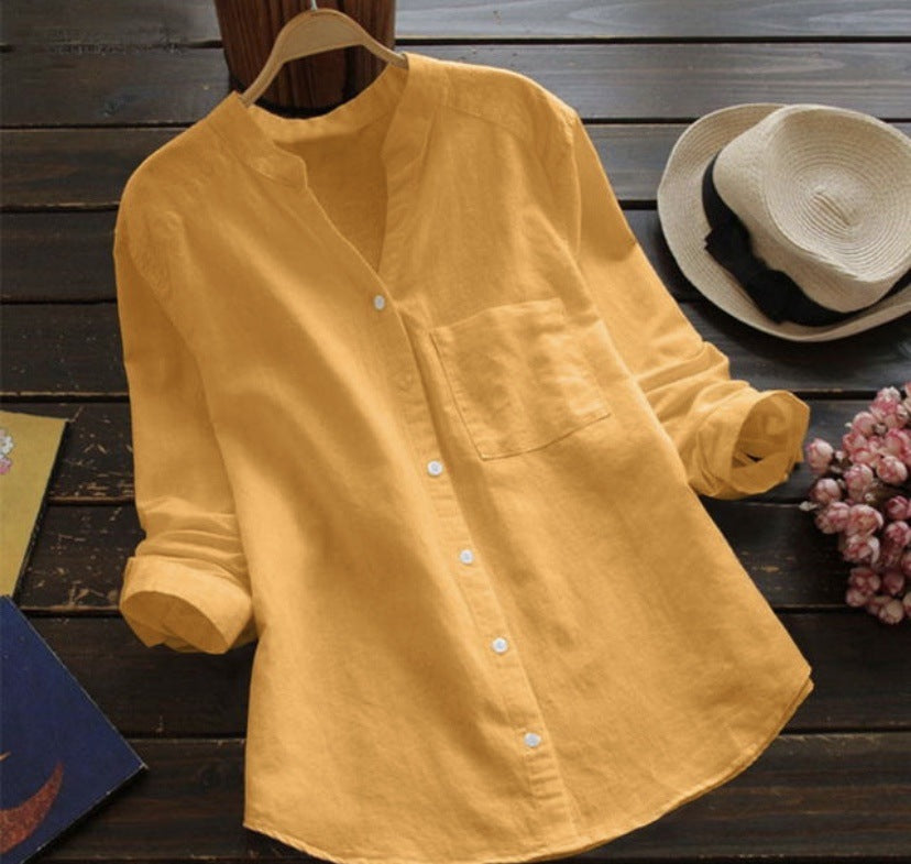 Street-Wave Women's Blouse With Elegant Button Placket And Modern Fit, Breathable Lightweight Fabric, Ideal For Work