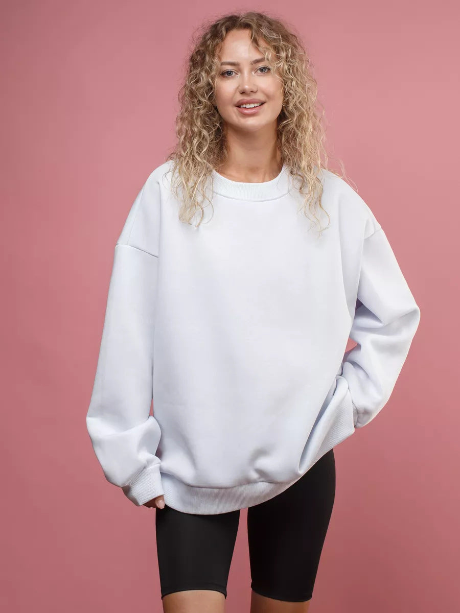 Street-Wave Women's Oversized Comfort Sweatshirt Soft Breathable Cozy Fit for Casual and Active Days