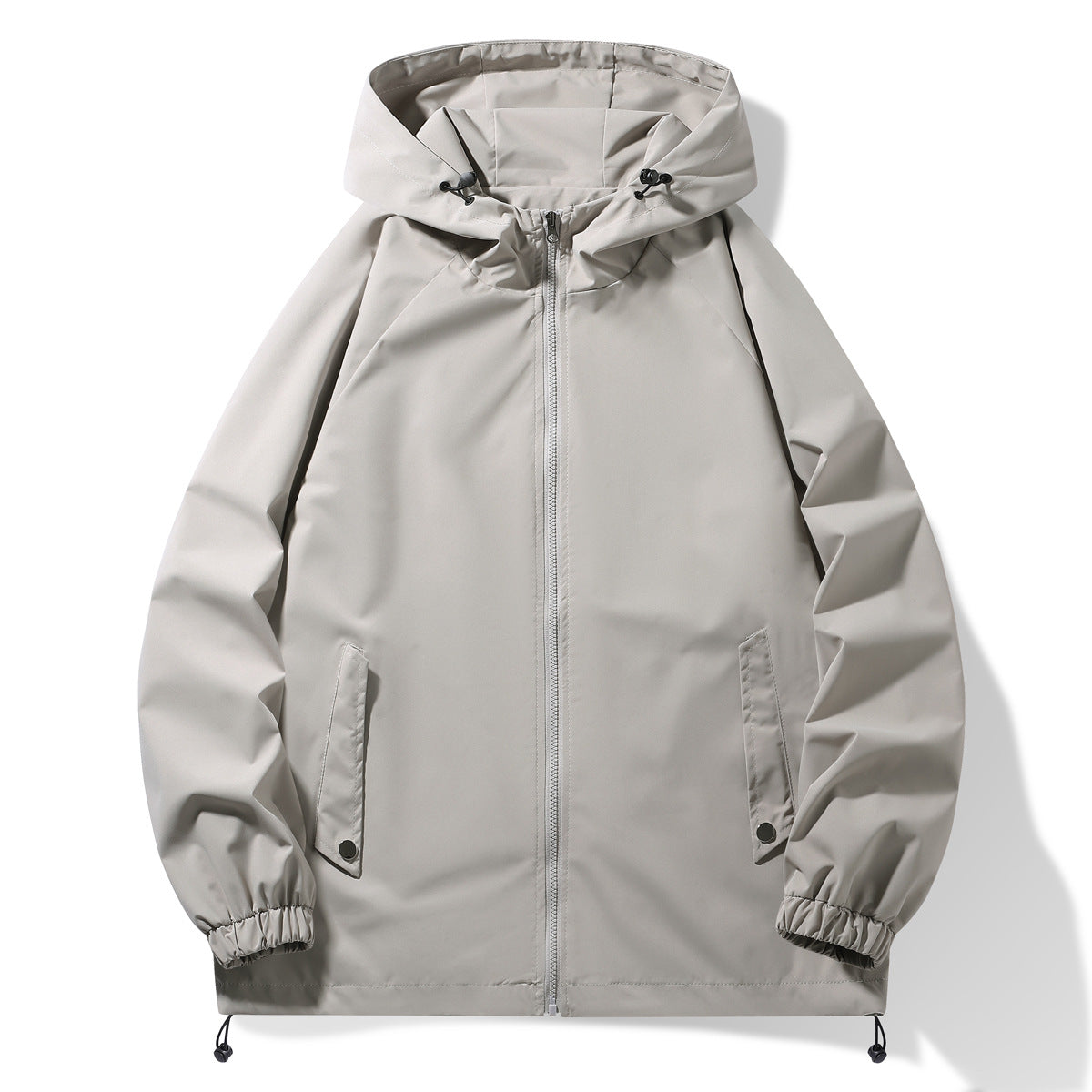 Street-Wave Mens All-Weather Functional Jacket With Adjustable Hood And Elastic Cuffs For Active Men