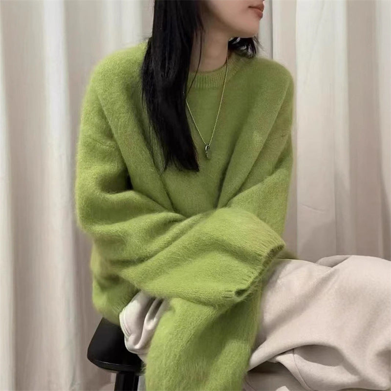 Street-Wave Women's Soft Fluffy Pullover for Cozy Comfort and Effortless Everyday Style