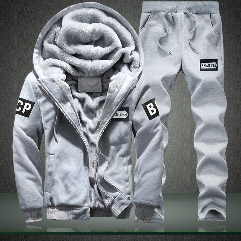 Street-wave Mens Warm Thermal Tracksuit With Fleece Lining For Sport And Home Cozy Durable Premium