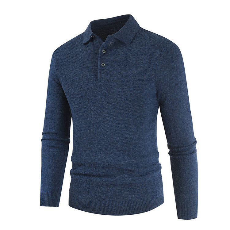 Street Wave Mens Long Sleeve Polo Shirt For Men With Breathable Cotton Comfort Timeless Everyday Wear