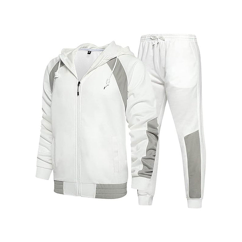 Street-Wave Mens Breathable Zip Tracksuit Set With Elastic Cuffs For Active Men Performance Ready