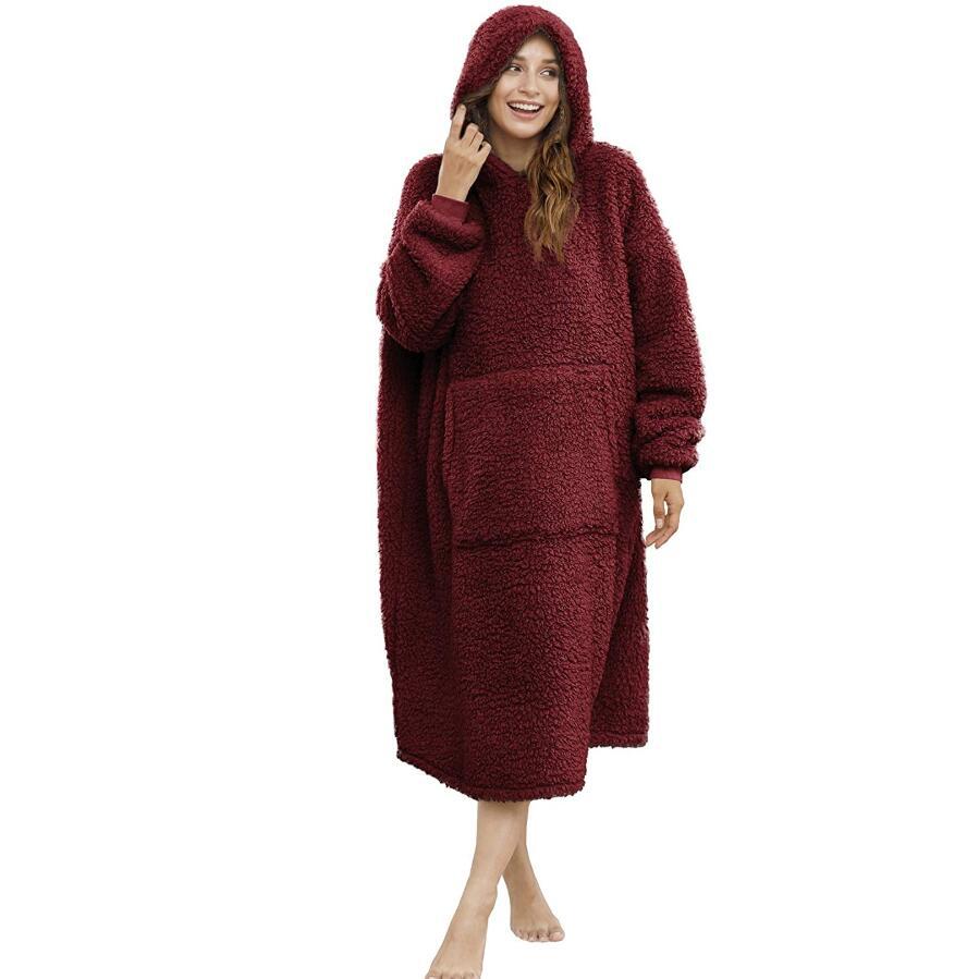 Streetwave Men Fleece Bathrobe Cozy Plush With Hood And Pockets For Home Relaxation And Warmth