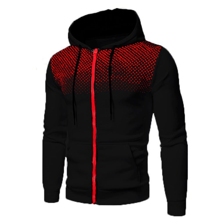 Street-Wave Men's Zip Hoodie With Breathable Panels For Active Comfort And Everyday Performance