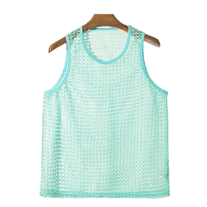 Street-wave Men's Mesh Sport Tank Top Breathable Ventilated Comfort for Active Athletes