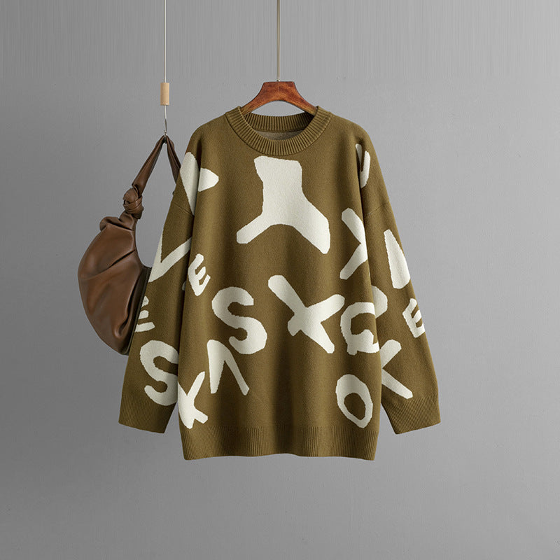 Street Wave Delilah Graphic Sweater Unisex Cozy Bold Print