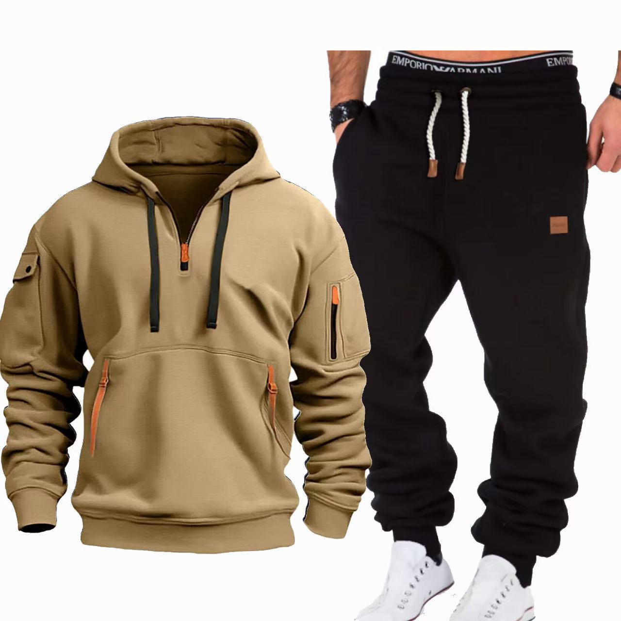 Street-Wave Mens Jogger Tracksuit Breathable Comfort For Active Daily Wear Versatile Athleisure