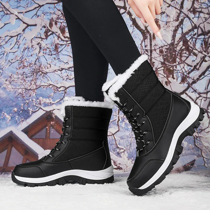 Street-wave Womens Winter Boots With Thermal Lining For Cold Days And Icy Surfaces Orthopedic Comfort
