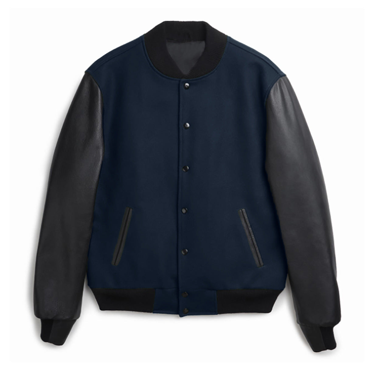 Mens Varsity Jacket With Leather Sleeves Streetwave Urban Style Premium Quality For Men