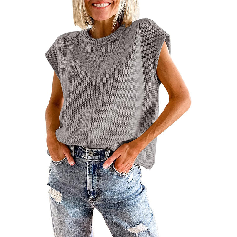 Street-wave Womens Knit Top Breathable Cotton For Stylish Women With Casual Elegant Look