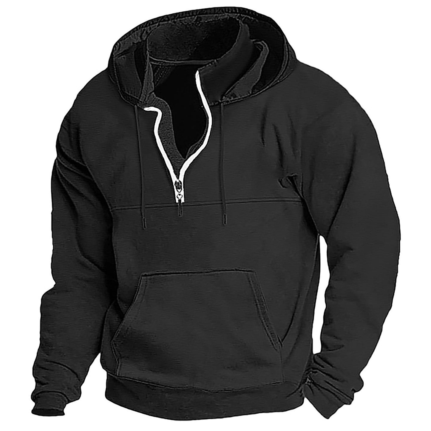 Street-wave Men's Cozy Zip Hoodie With Full Zip For All Day Comfort And Versatility