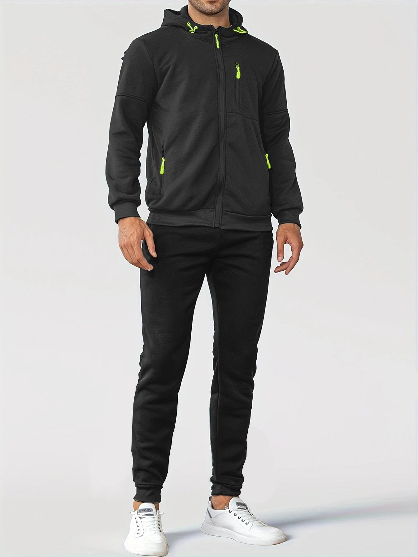 Street-wave Mens Breathable Training Jacket With Zippered Pockets For Active Athletes